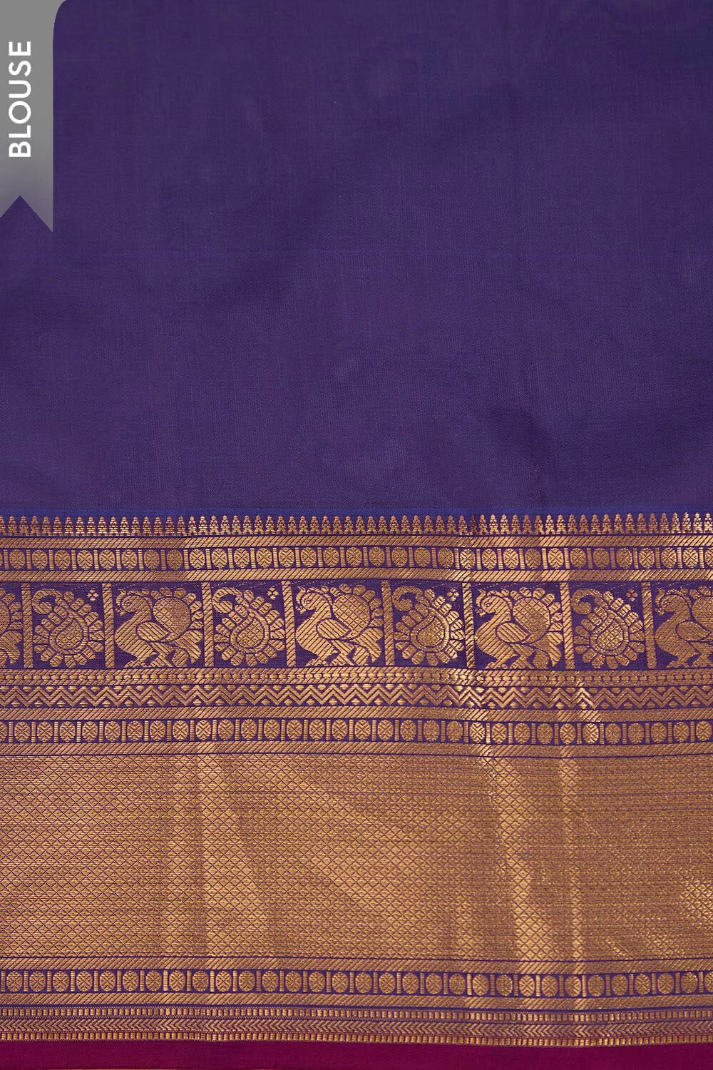 Blue Woven Silk Viscose Saree image number null
