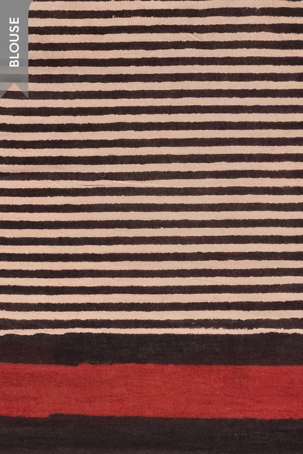 Black Rajasthan Pure Cotton Bagru Block Printed Saree image number null