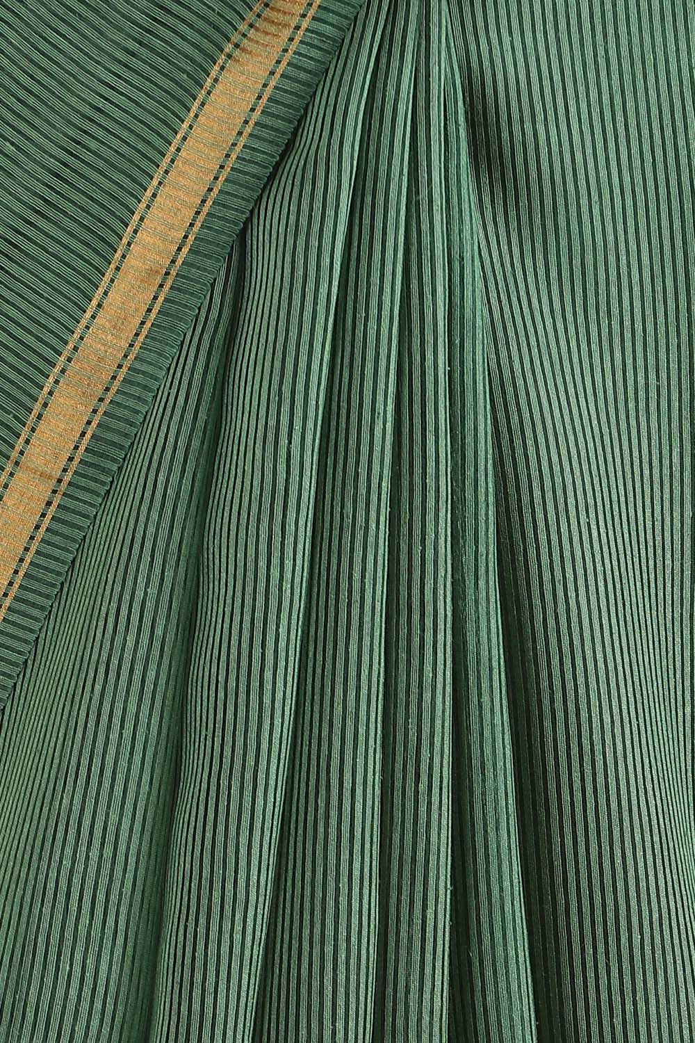 Green Pure Silk Woven Saree image number null