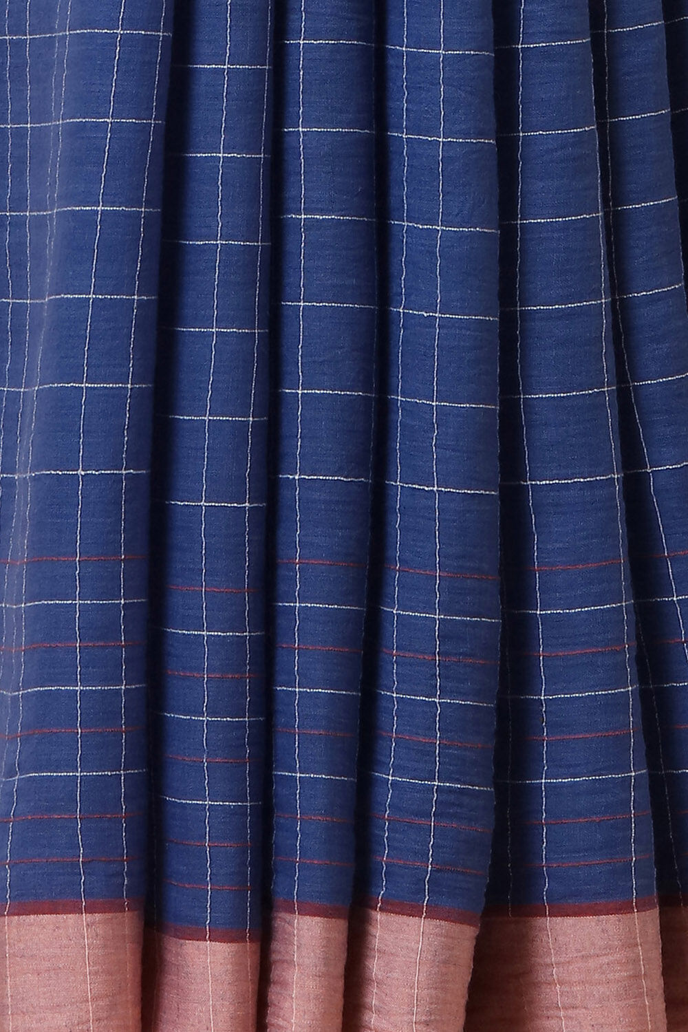 Blue Cotton Pure Khadi Jamdani Saree image number null
