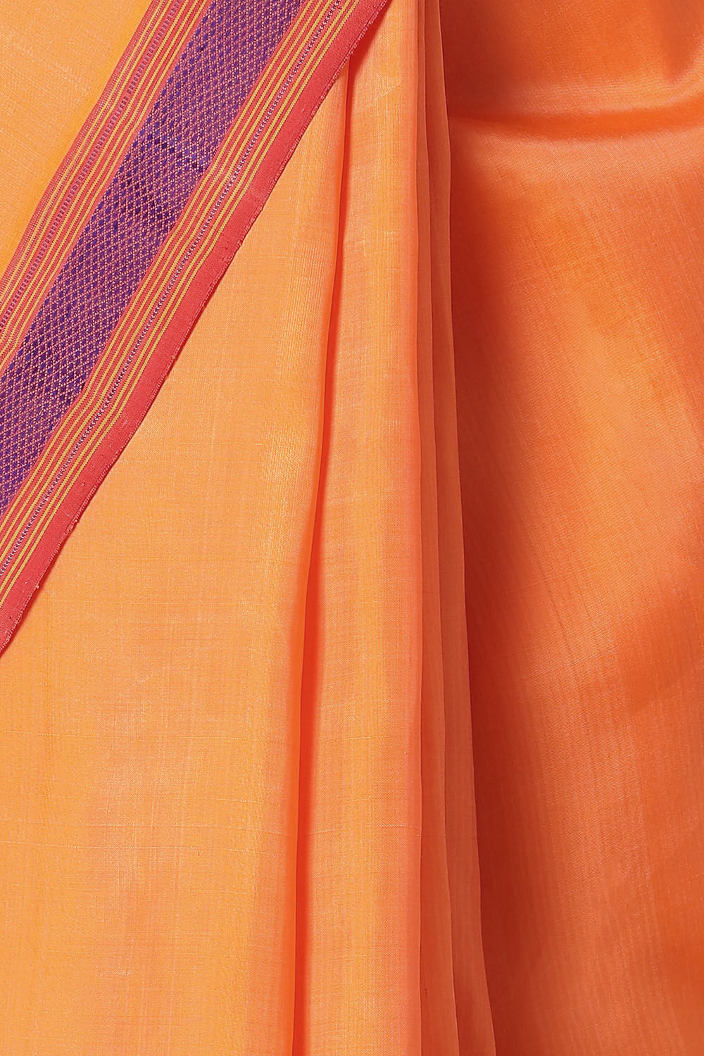 Orange Pure Silk Kanjivaram Saree image number null
