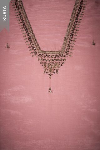 Pink Embroidered Viscose Unstitched Suit Set thumbnail image number null