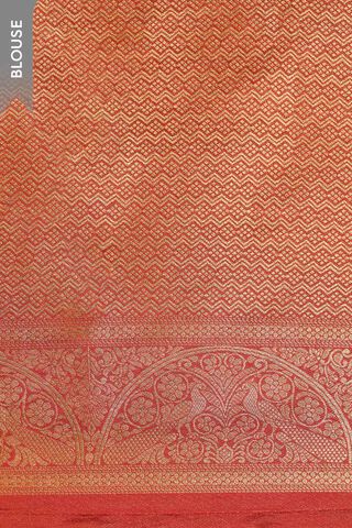 Dark Orange Woven Pure Viscose Saree thumbnail image number null