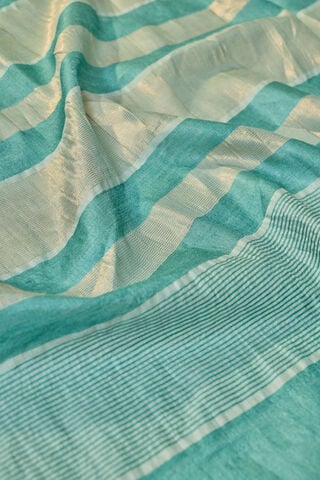 Light Blue Chattisgarh Woven Pure Tussar Silk Saree thumbnail image number null