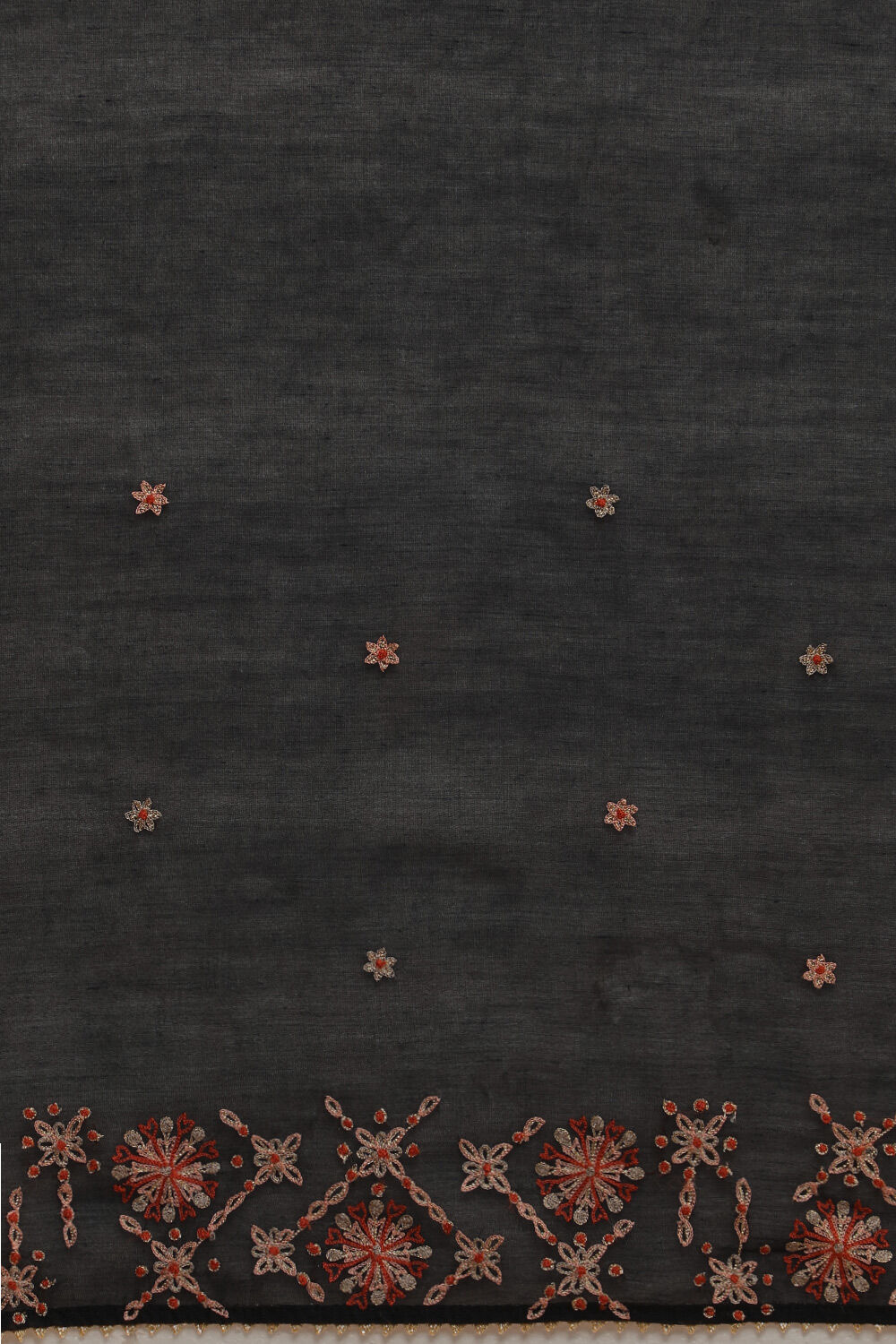 Black Contemporary Pure Silk Cotton Digital Printed Saree image number null