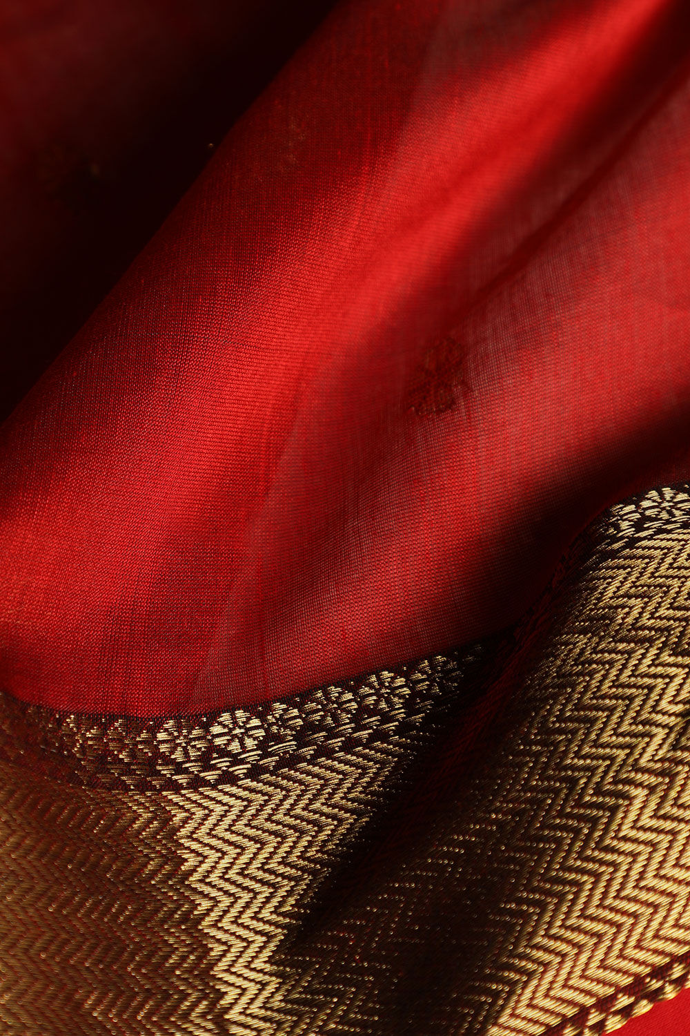 Purple Pure Silk Cotton Woven Maheshwari Saree image number null