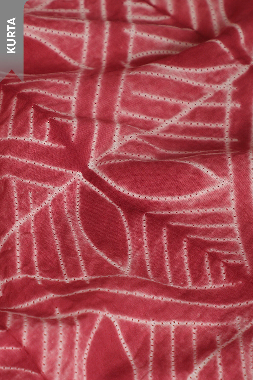 Pink Pure Cotton Tie and Dye Shibori Unstitched Suit Set image number null
