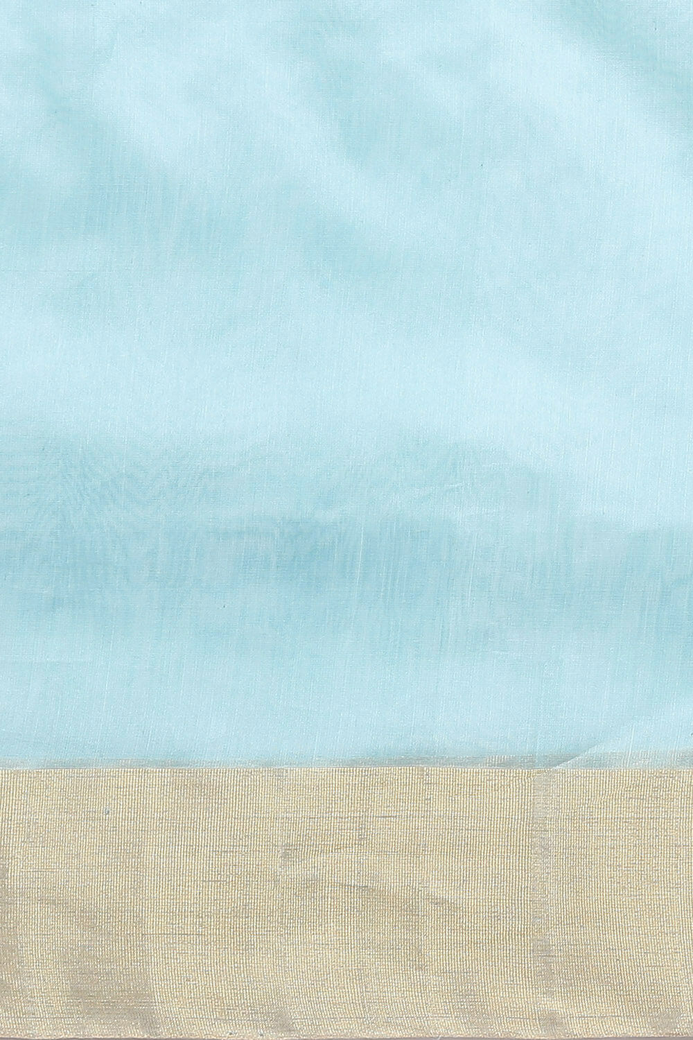 Light Blue Pure Silk Cotton Chanderi Saree image number null