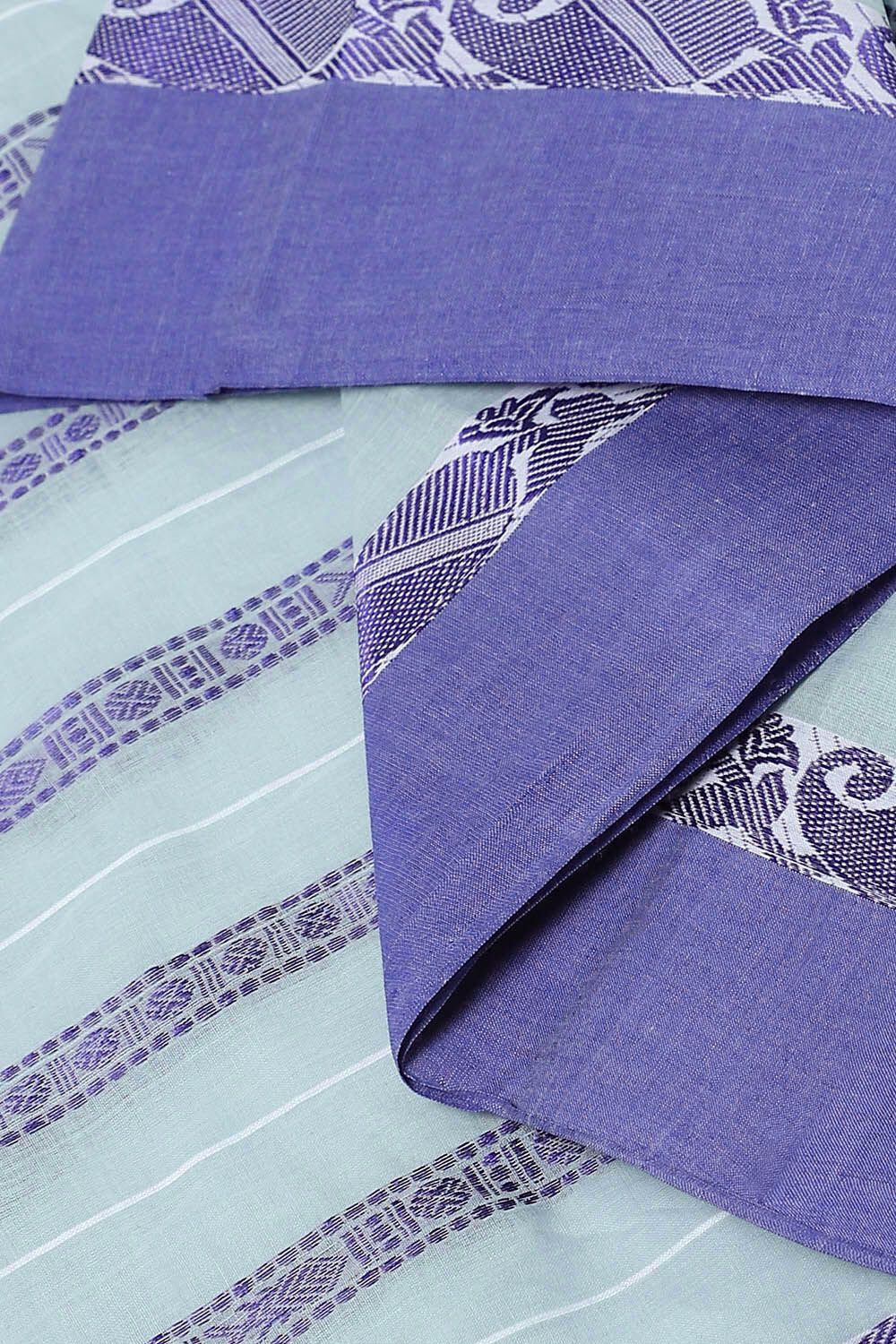 Grey Pure Cotton Bengal Saree image number null