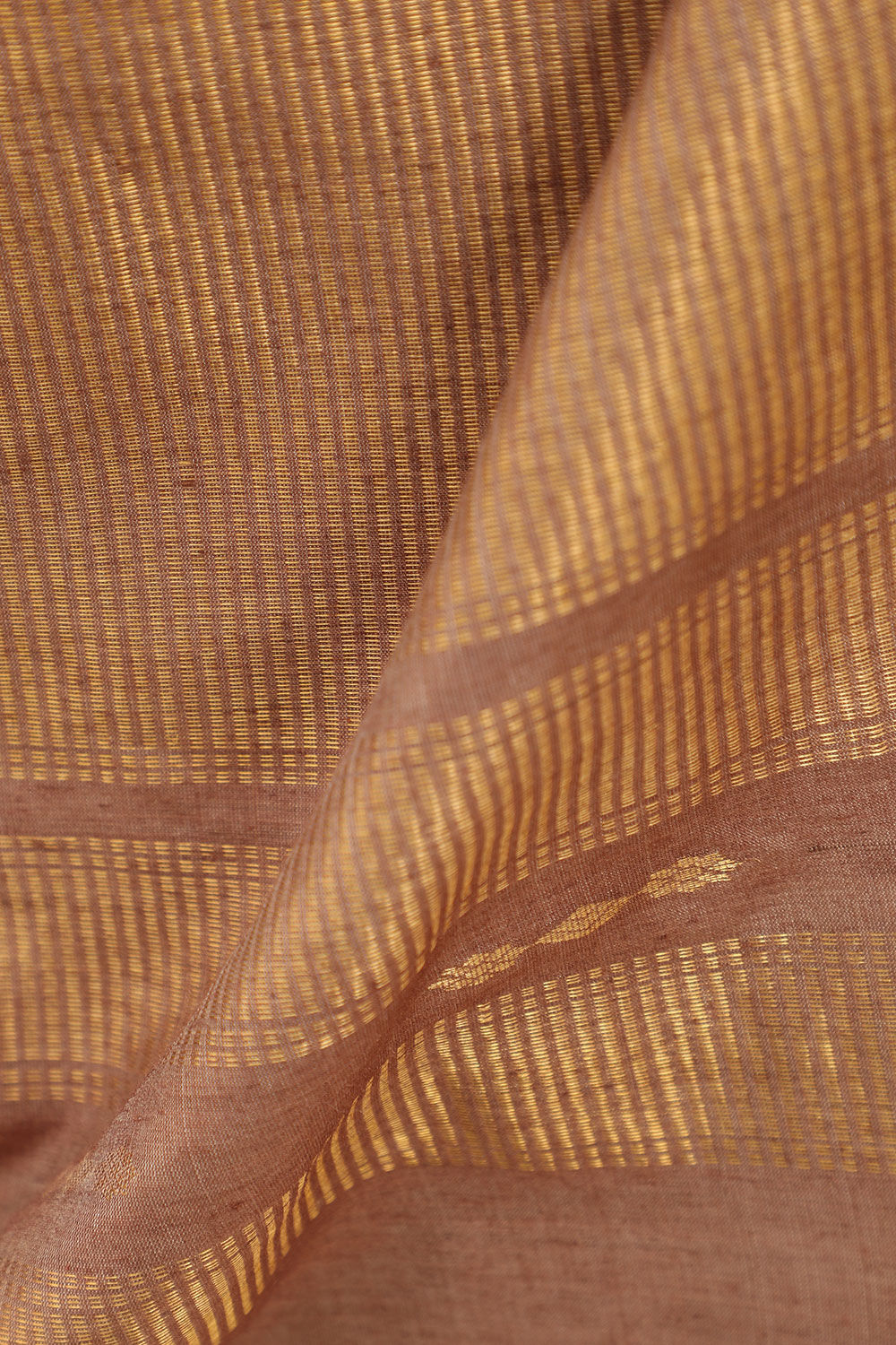 Brown Chattisgarh Woven Pure Tussar Silk Saree image number null