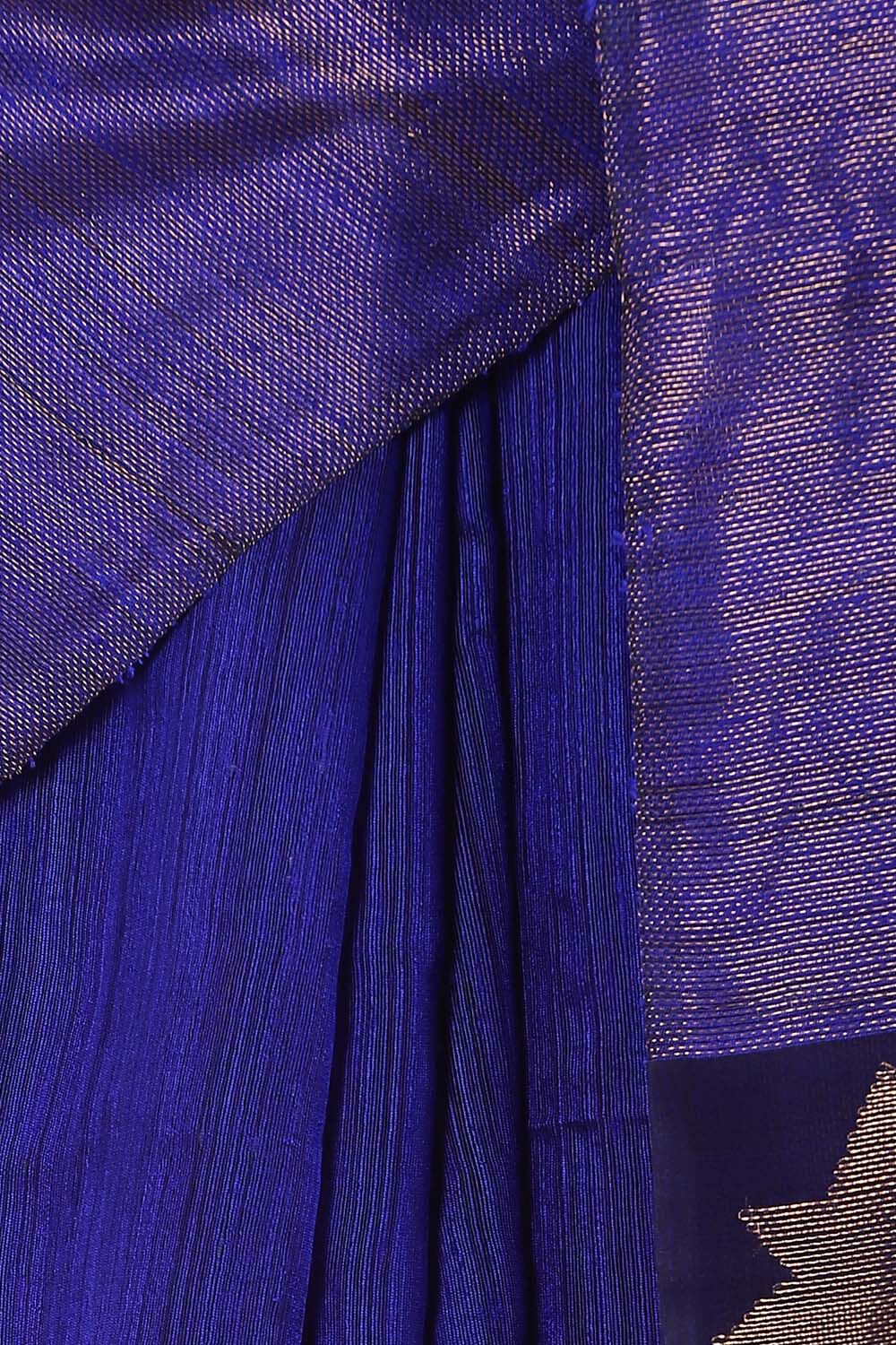 Blue Pure Silk Vanya Jamdani Saree image number null