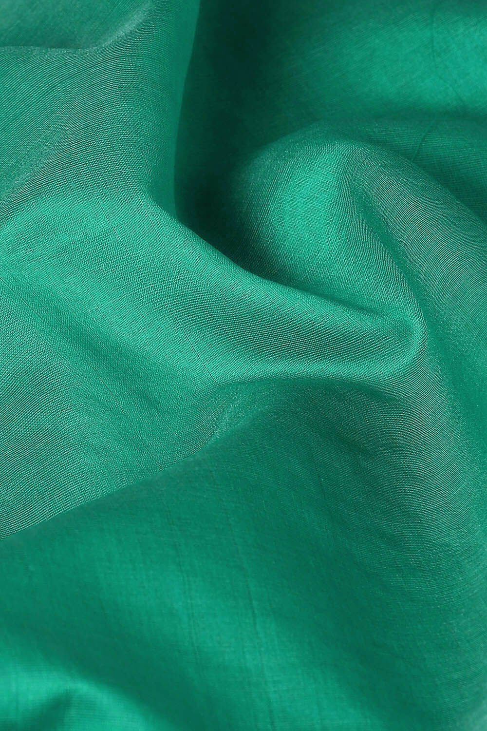 Green Pure Silk Cotton Maheswari Saree image number null