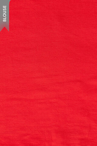 Red Screen Printed Viscose Chiffon Saree thumbnail image number null