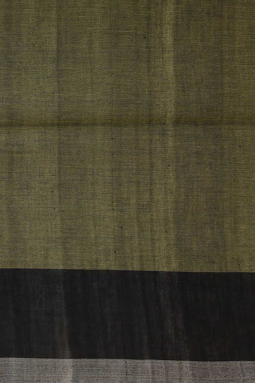 Light Yellow Pure Linen Tussar Printed Saree image number null