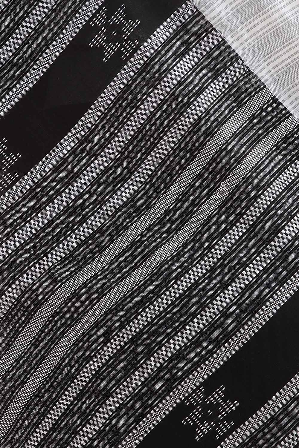 Black Pure Cotton Bengal Saree image number null