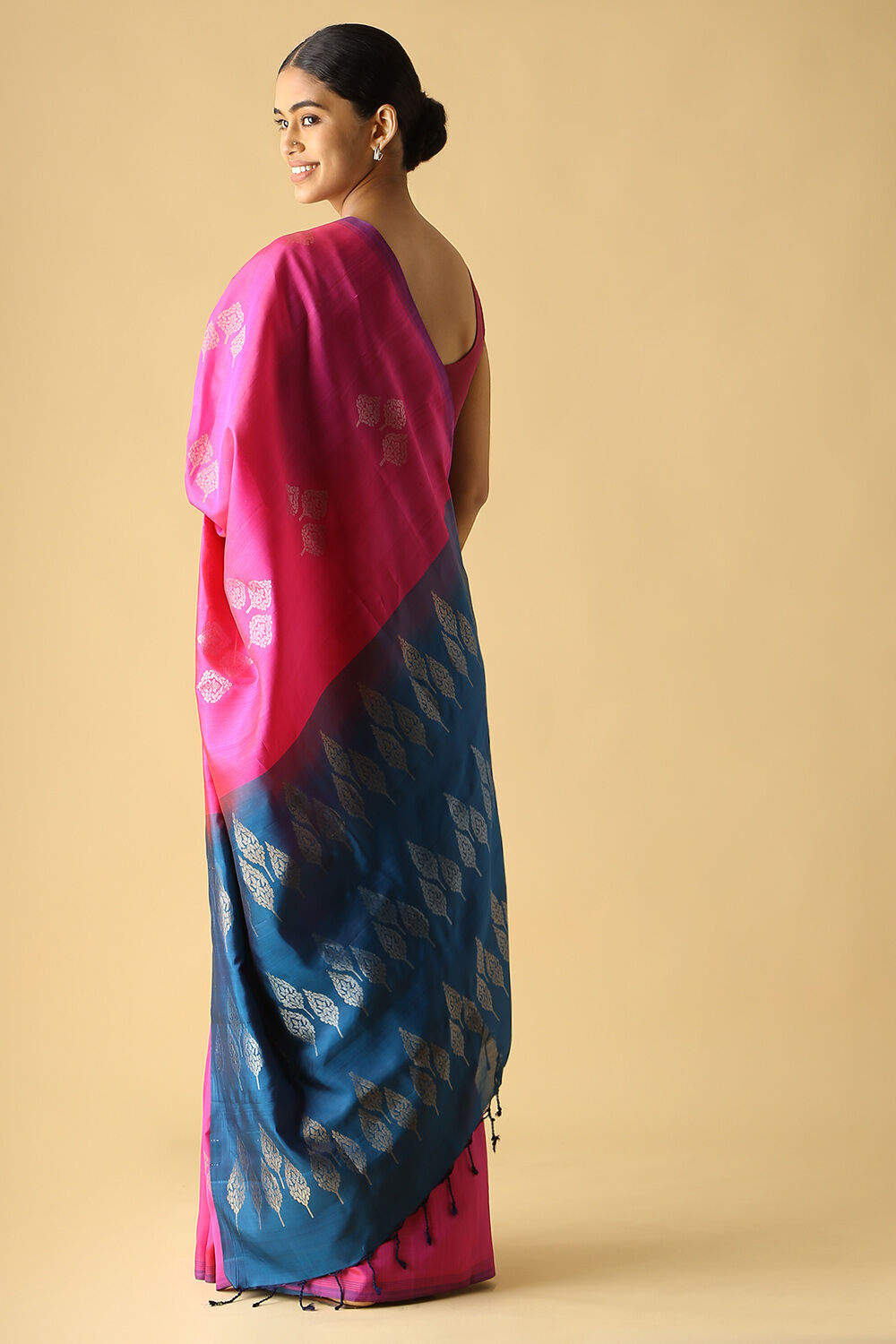 Pink Pure Silk South Saree image number null