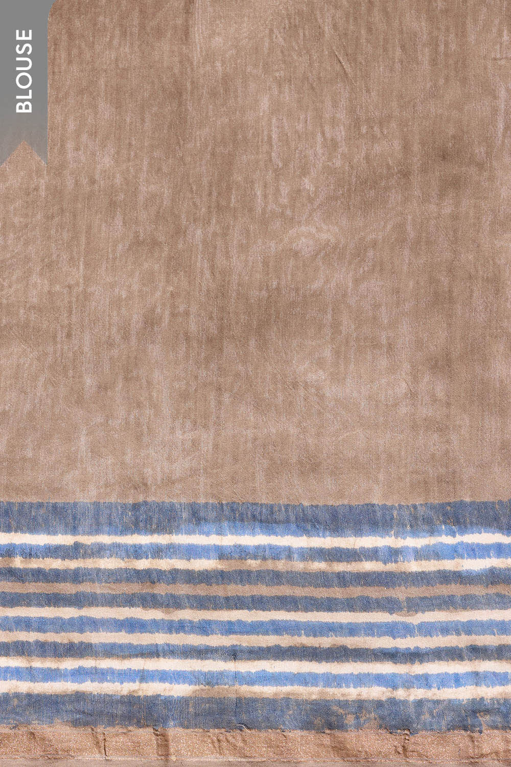 Grey Bagru Block Printed Pure Silk Cotton Bagru Saree image number null