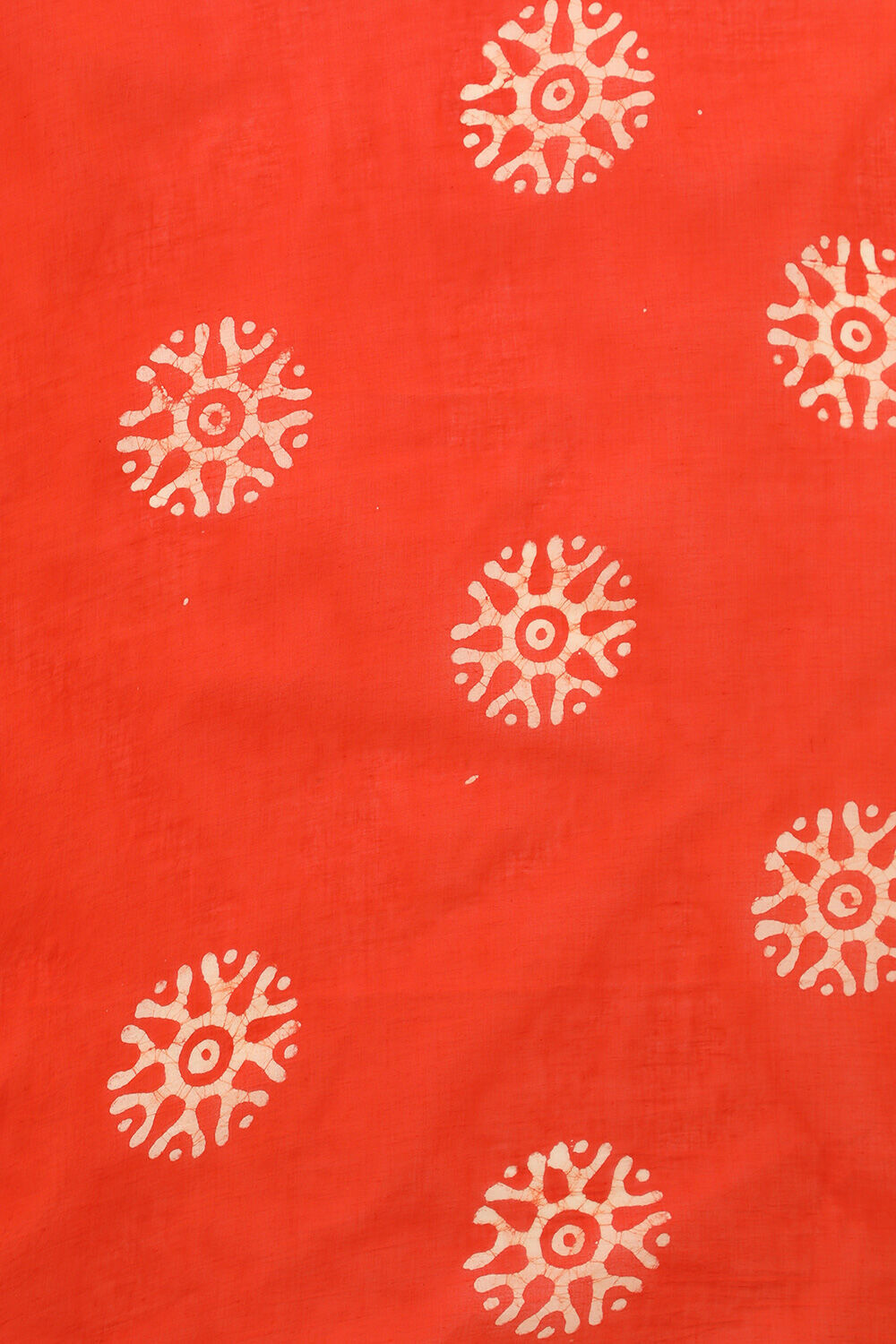 Orange Pure Cotton Batik Saree image number null