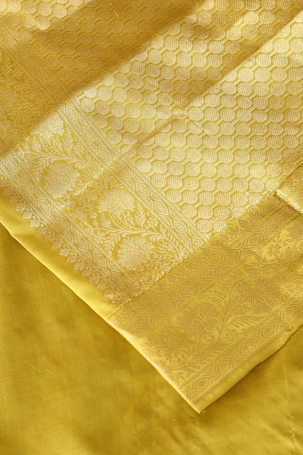 Light Green Pure Silk Banarasi Saree image number null