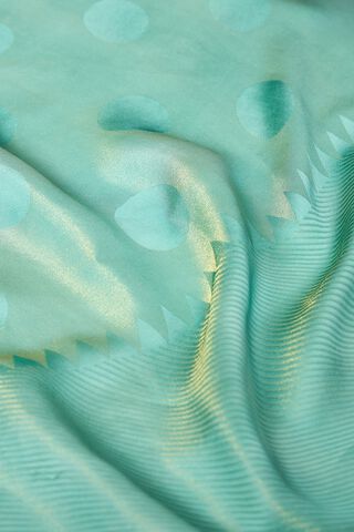 Light Blue Woven Viscose Saree thumbnail image number null