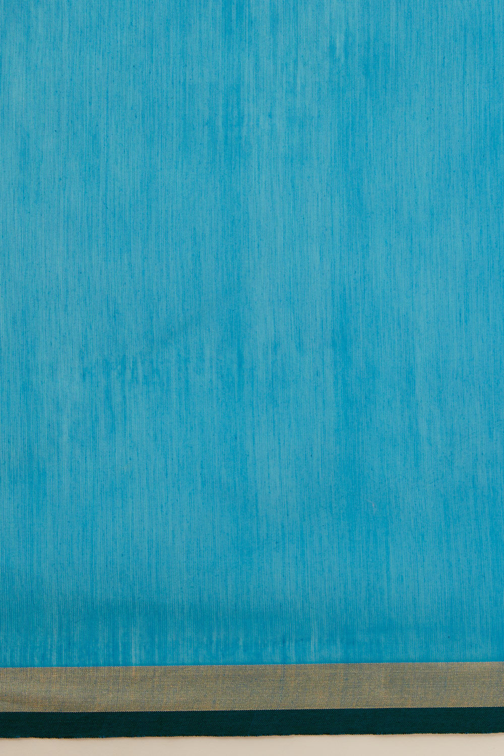 Blue Pure Silk Cotton Chanderi Saree image number null
