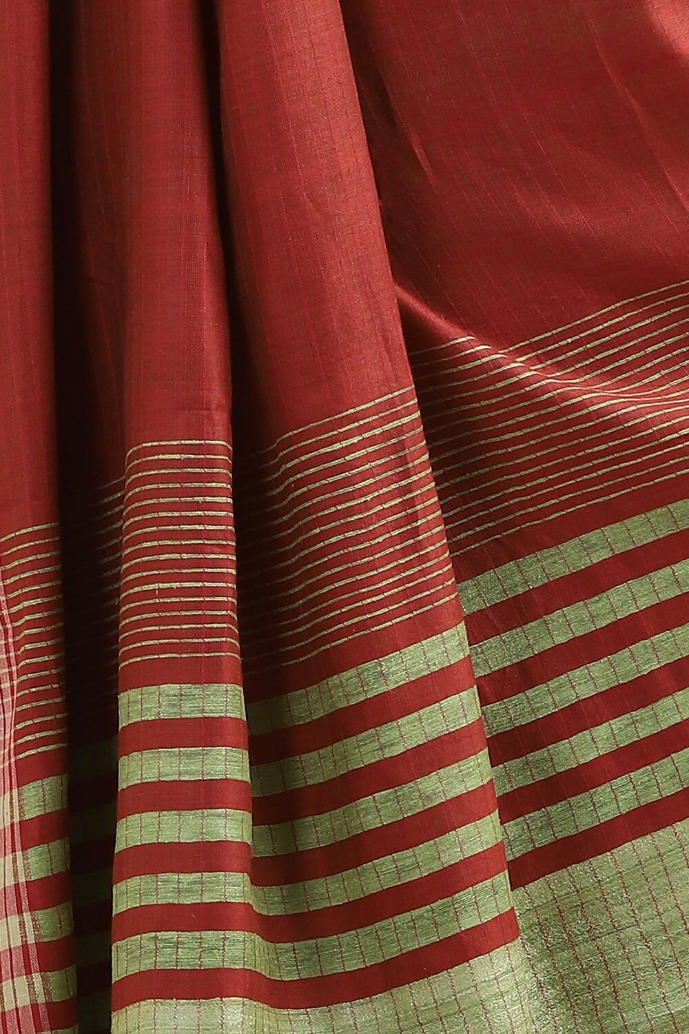 Green Pure Tussar Bhagalpuri Saree image number null
