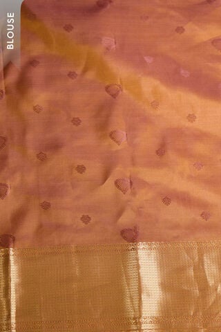 Dark Yellow Woven Silk Viscose Saree thumbnail image number null