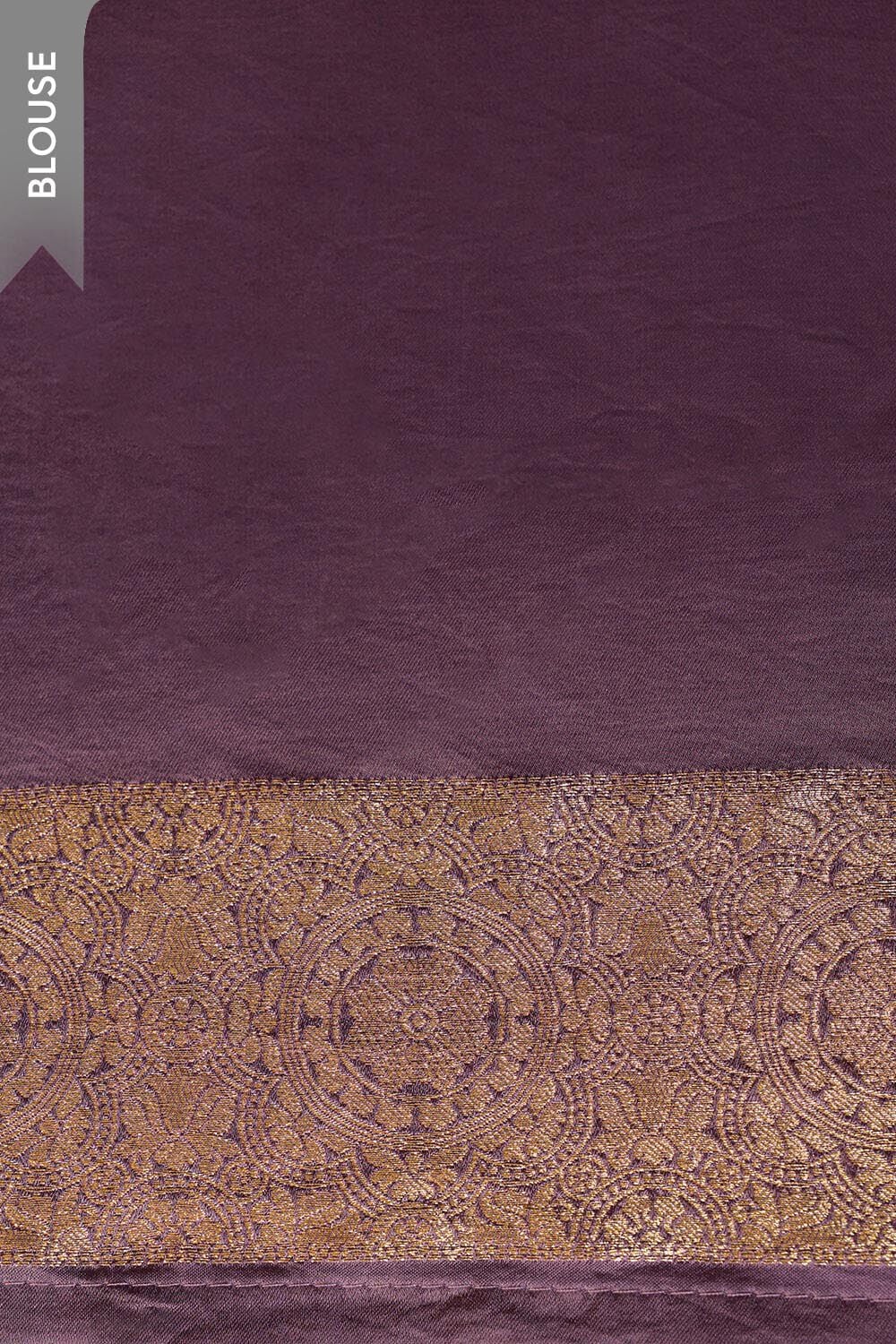 Light Violet Woven Viscose Satin Saree image number null