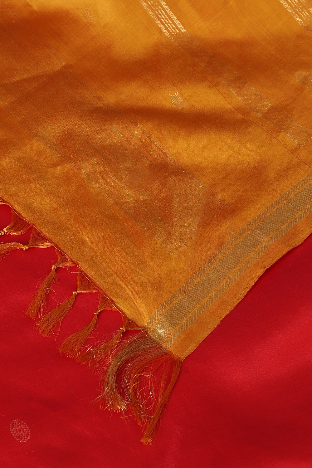 Red Pure Silk Kanjivaram inspired Saree image number null