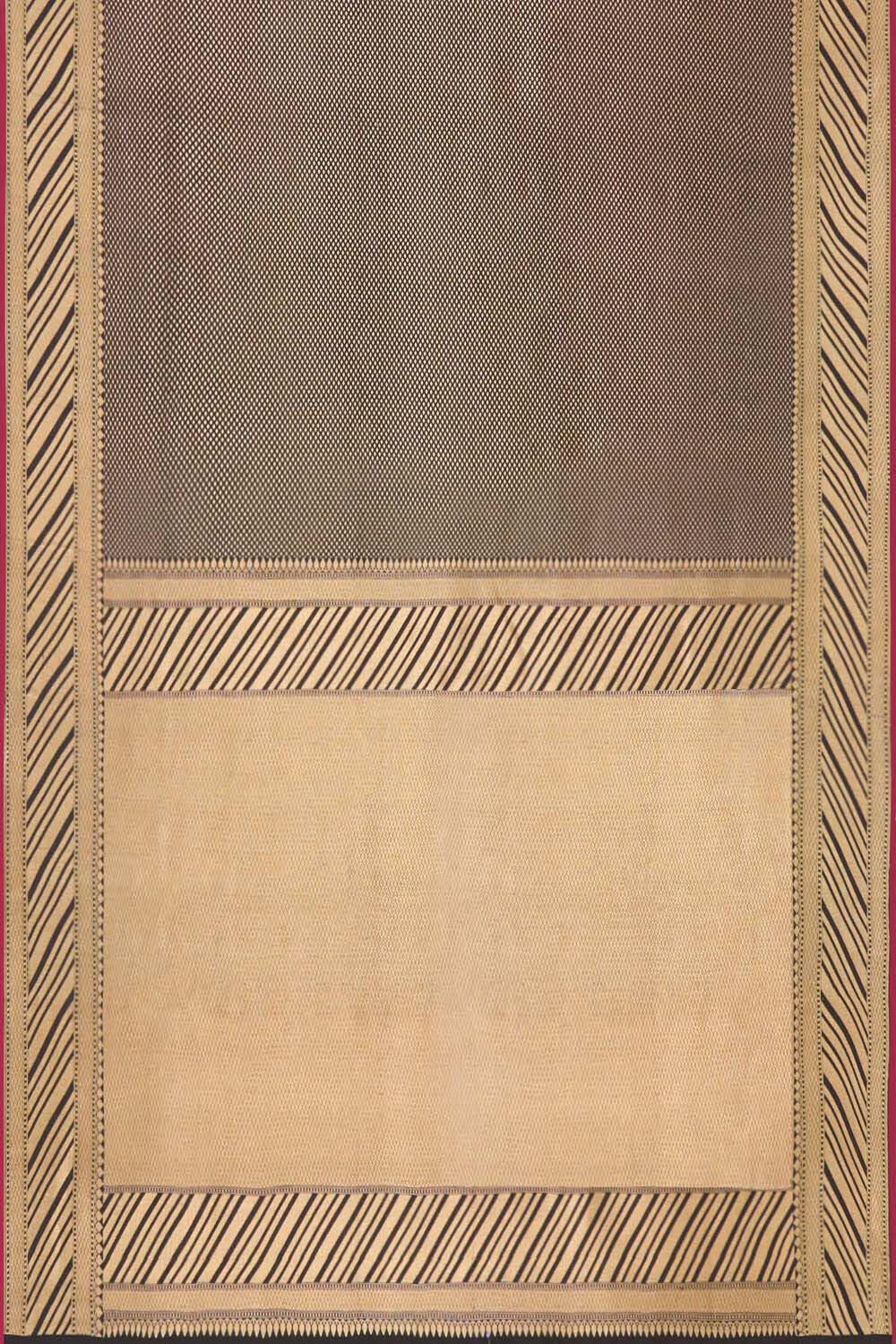 Black Pure Silk Brocade Banarasi Saree image number null