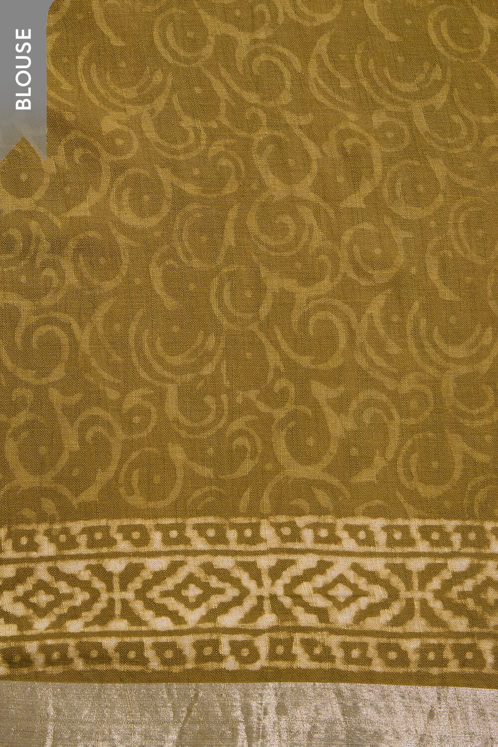 Light Green Rajasthan Viscose Cotton Dabu Saree image number null