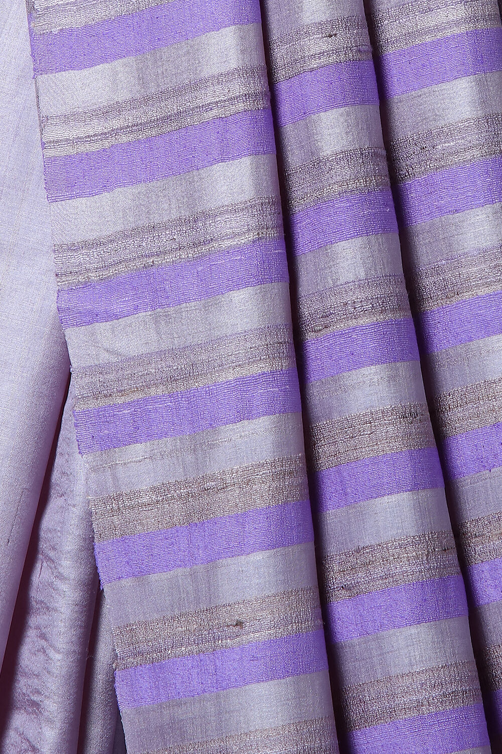 Violet Pure Tussar Silk Woven Saree image number null