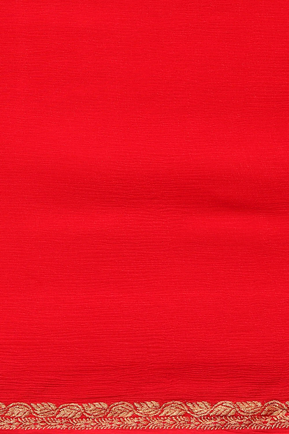 Red Pure Viscose Embroidered Saree image number null