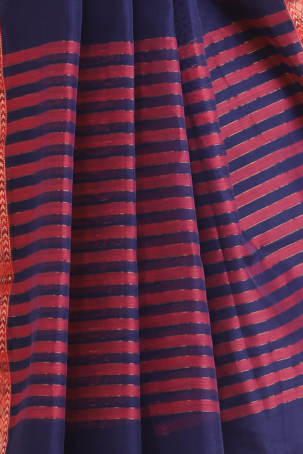 Blue Pure Silk Cotton Maheshwari Saree image number null