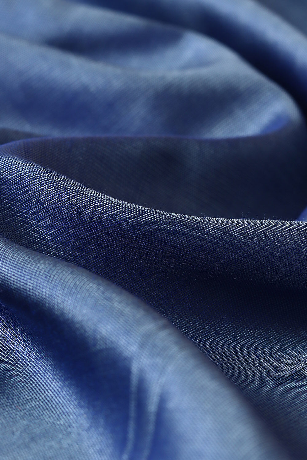 Blue Pure Silk Tencel South Saree image number null