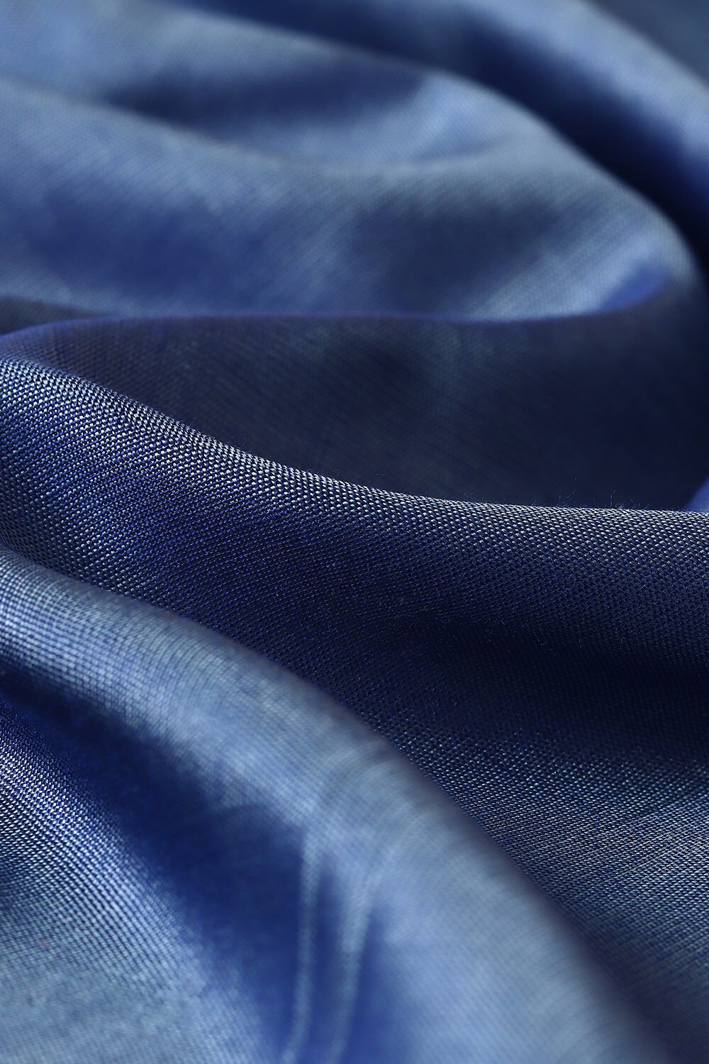 Blue Pure Silk Tencel South Saree image number null