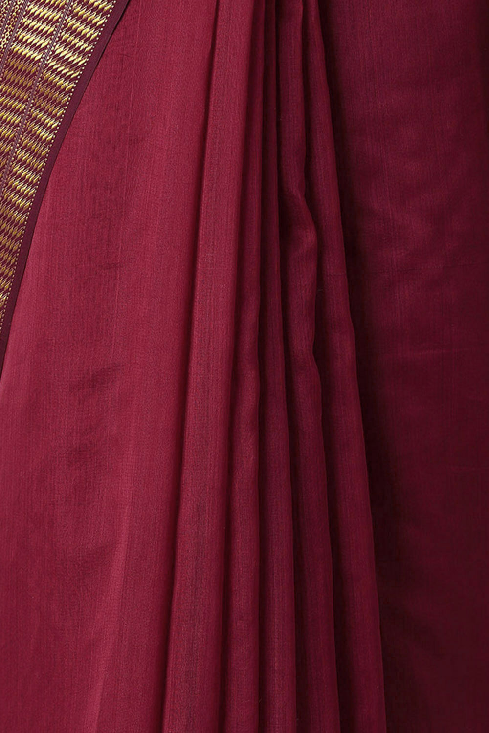 Red Pure Silk Cotton Maheswari Saree image number null