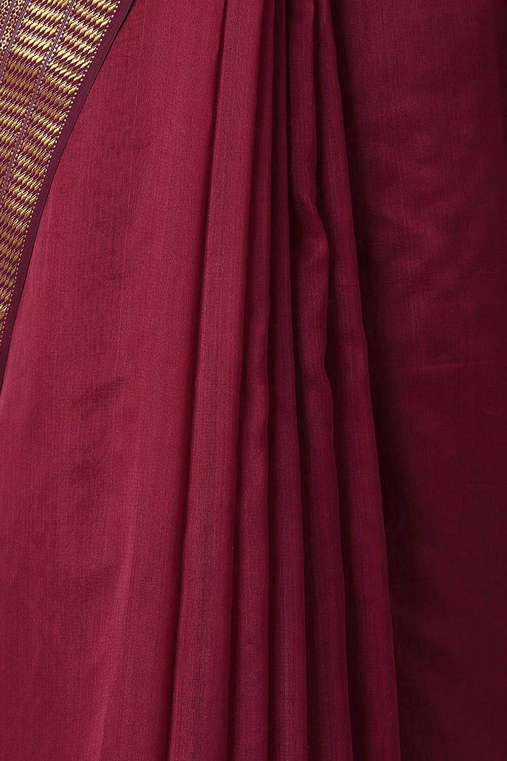 Red Pure Silk Cotton Maheswari Saree image number null