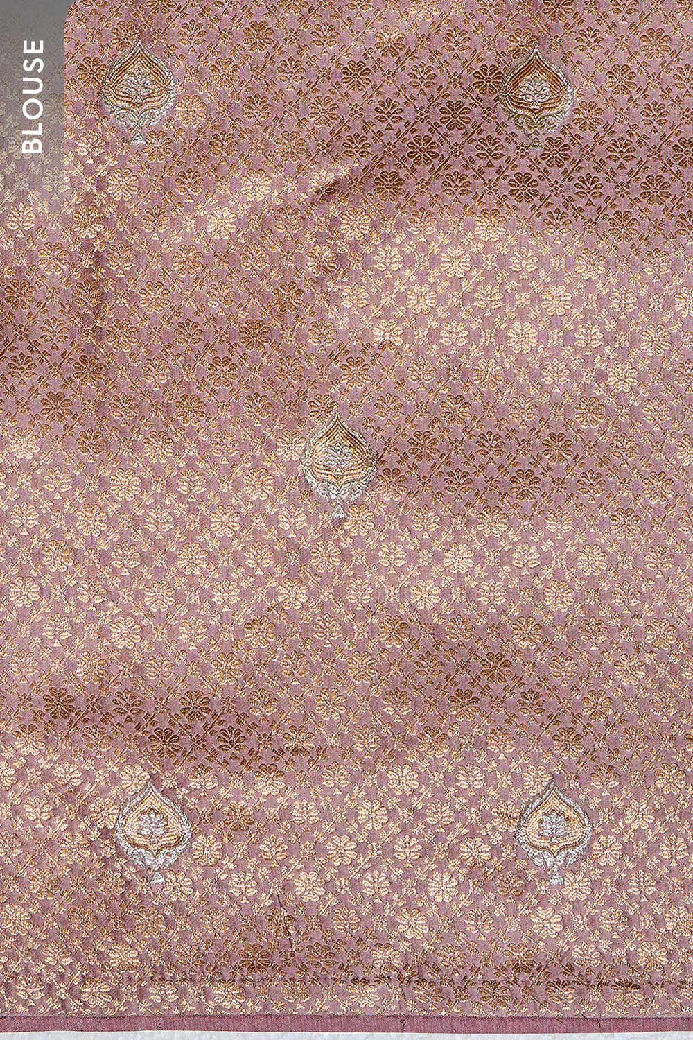Light Violet Gotta Patti Embroidered Viscose Saree image number null