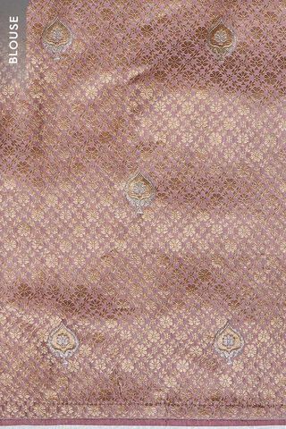 Light Violet Gotta Patti Embroidered Viscose Saree thumbnail image number null