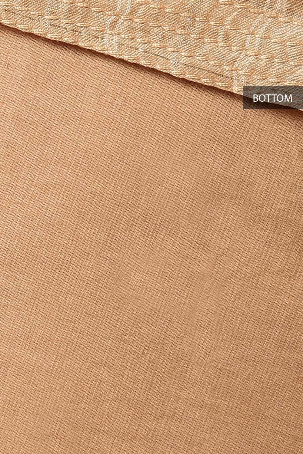 Beige Embroidery Silk Suit image number null