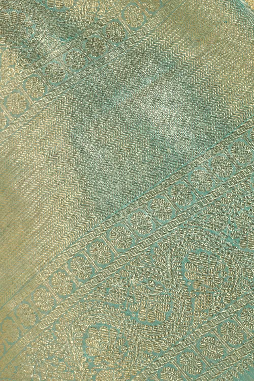 Light Yellow Pure Silk Kanjivaram Saree image number null