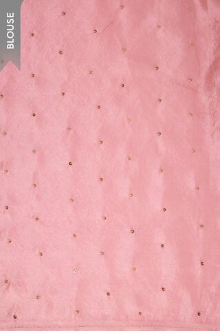 Off White Block Printed Pure Tissue Organza Saree thumbnail image number null
