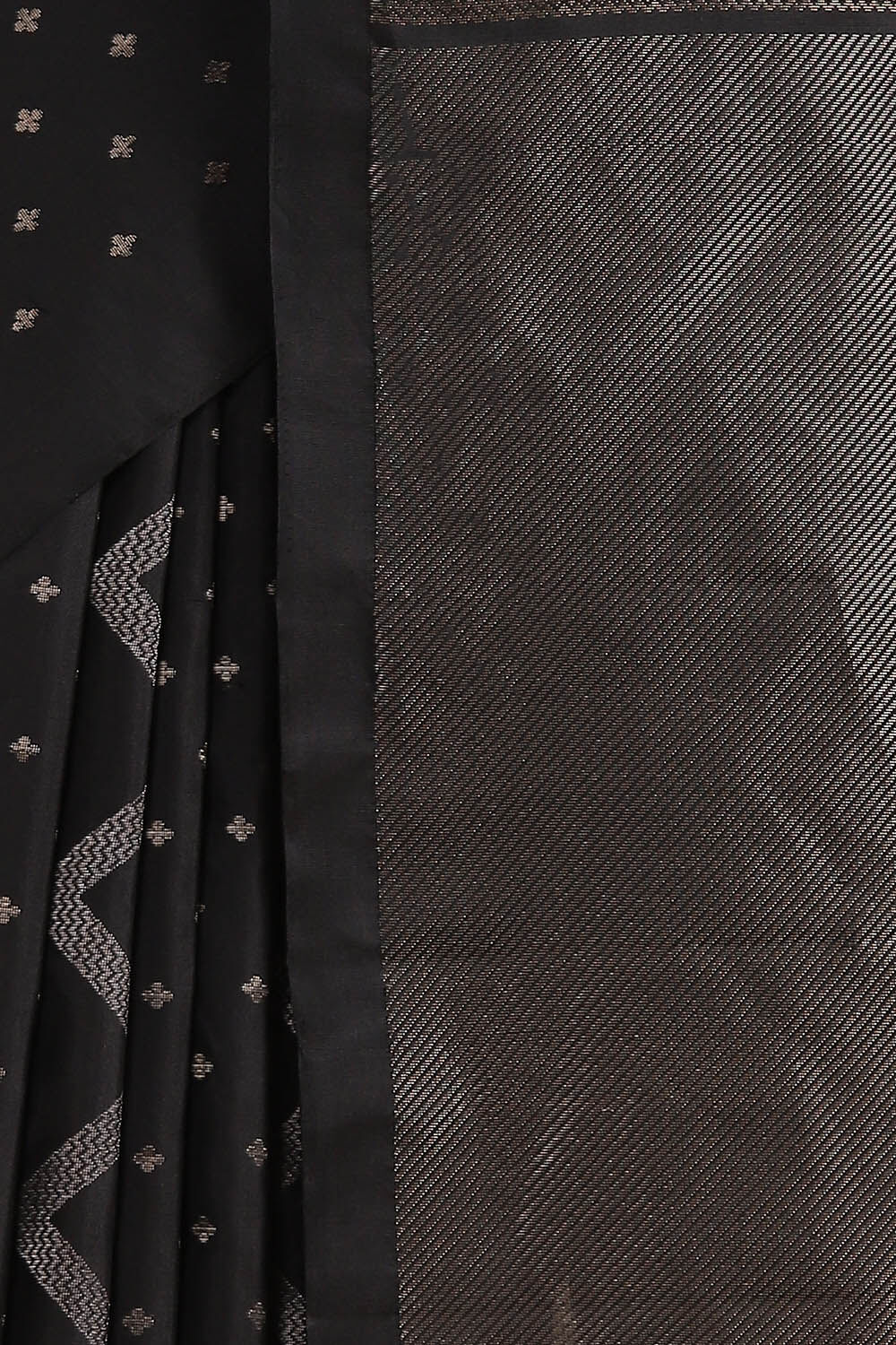Black Pure Soft Silk Saree image number null