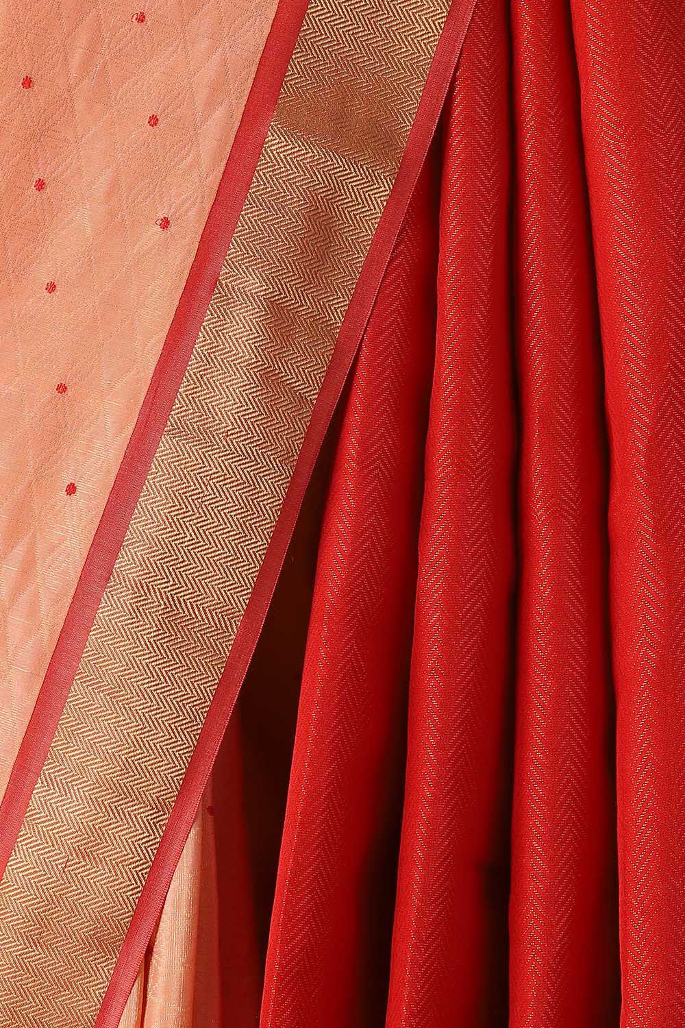Pink Pure Silk Tencel South Saree image number null