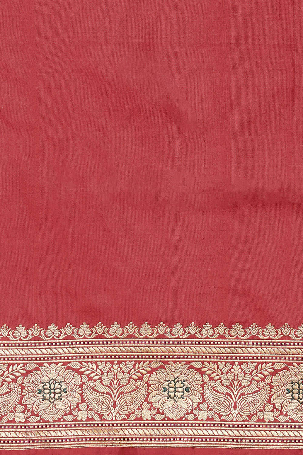 Red Pure Silk Banarasi Saree image number null
