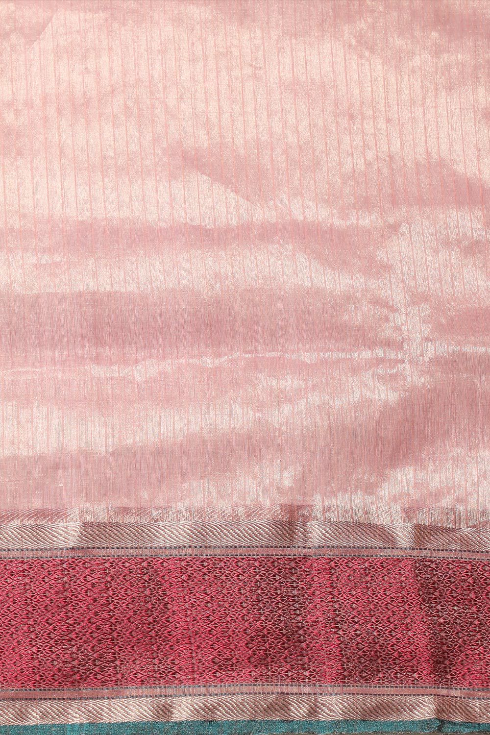 Pink Pure Silk Cotton Woven Maheshwari Saree image number null