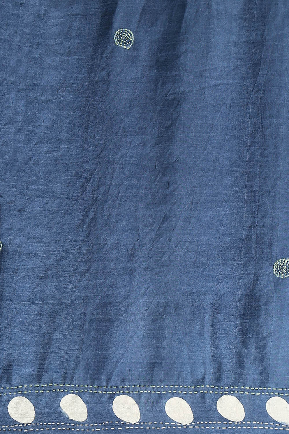 Blue Pure Silk Batik Saree image number null