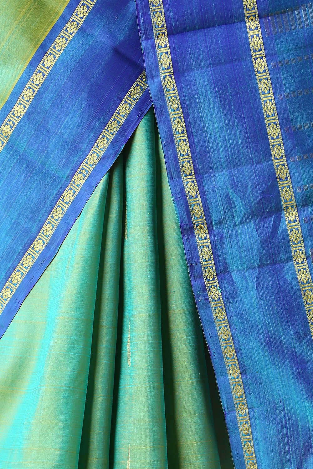 Light Green Pure Silk Kanjivaram Saree image number null