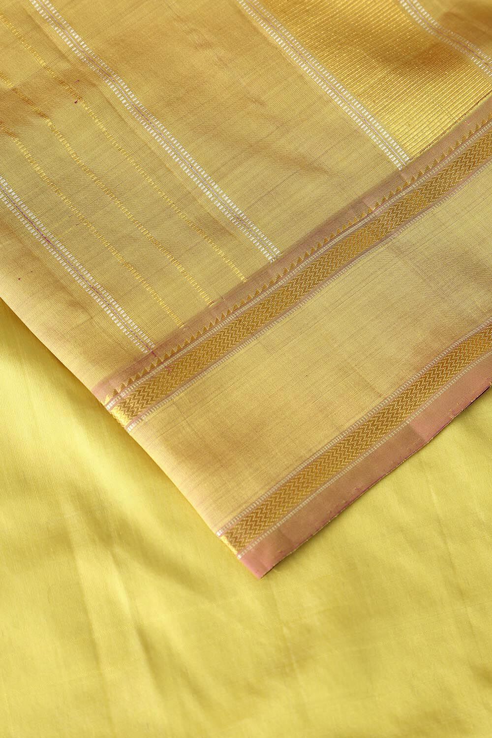 Light Green Pure Silk Kanjivaram Saree image number null